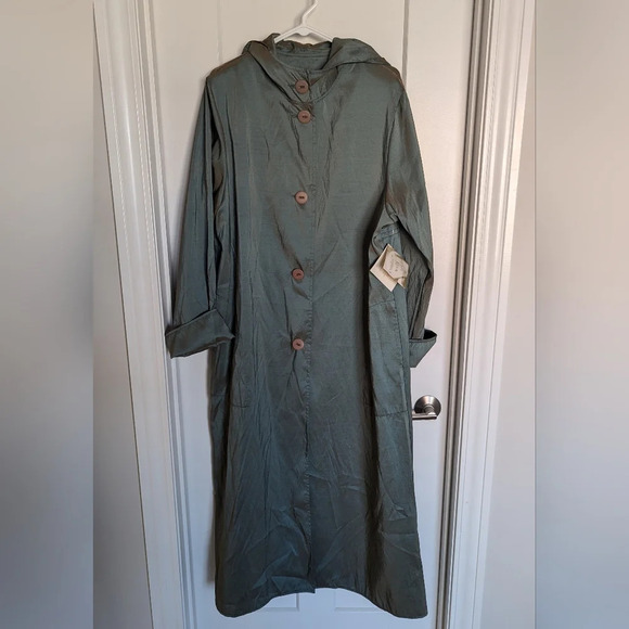 Maralyce Ferree Iridescent Duster Jacket sz L - Picture 1 of 8
